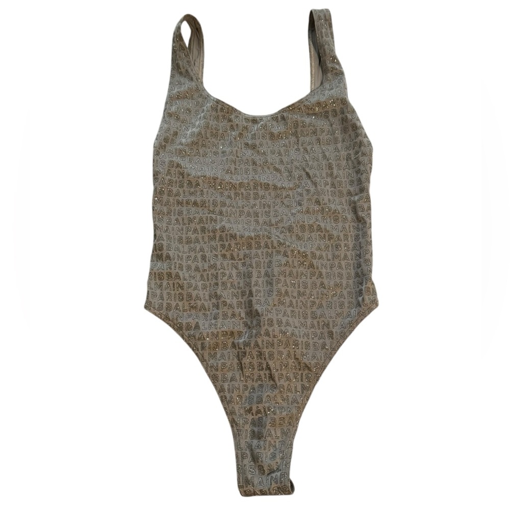 BALMAIN***Bronze Gold Brazilian One-Piece Swimsuit***US 4 $585 NWT